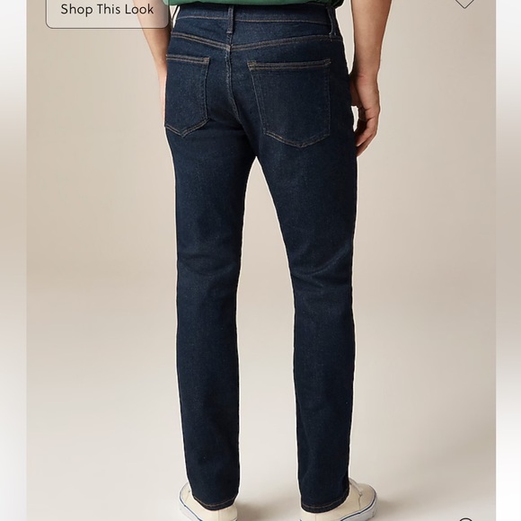 J.Crew 770 Straight Men’s Jeans Dark Blue Wash Stretch Denim Size 34x30 EUC - Picture 2 of 16